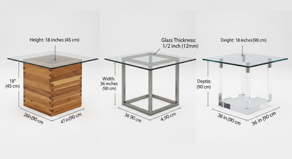 How to Choose the Right Square Coffee Table Glass Top