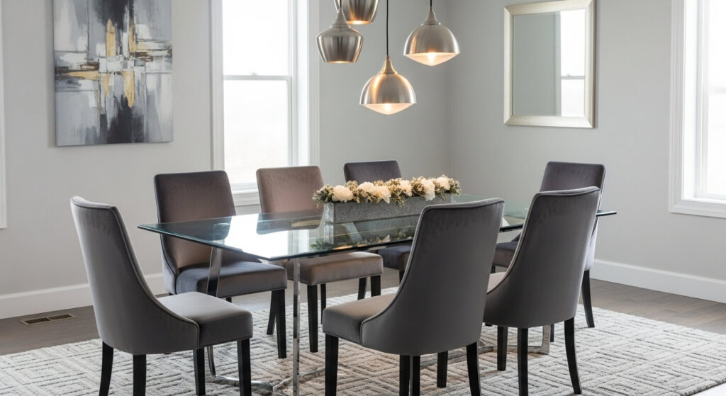 How to Style Glass Top Dining Room Tables Rectangular