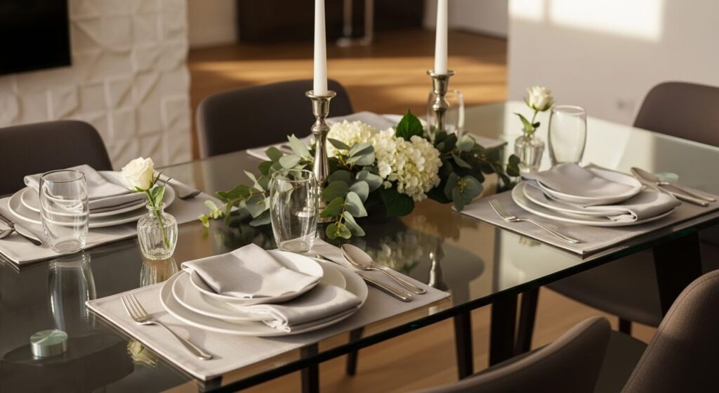 Key benefits of a rectangular glass top dining table