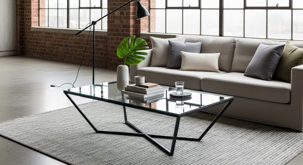 Metal Base for Glass Table Top