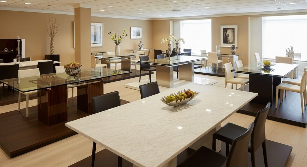 Popular Frame Materials for Glass-Top Dining Tables