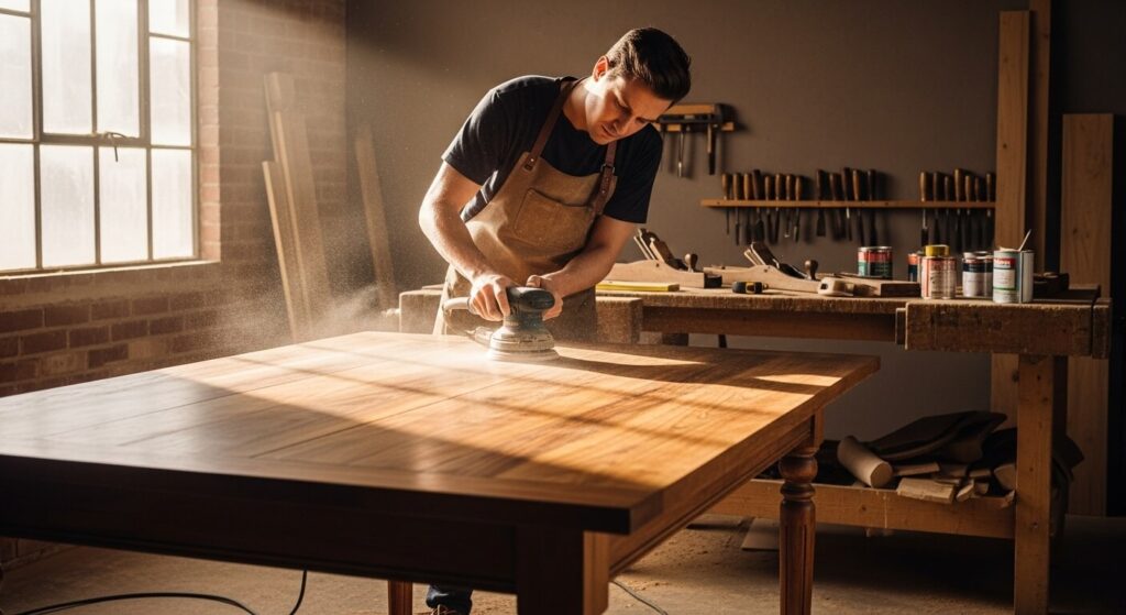 Professional Refinishing for Deep Stains