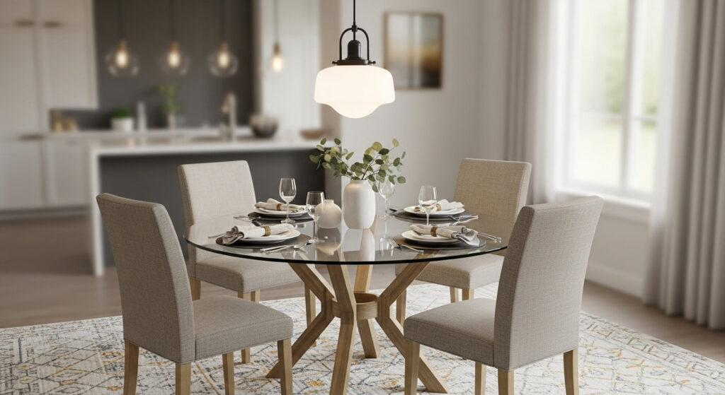 Styling Tips for a Round Glass Top Pedestal Dining Table