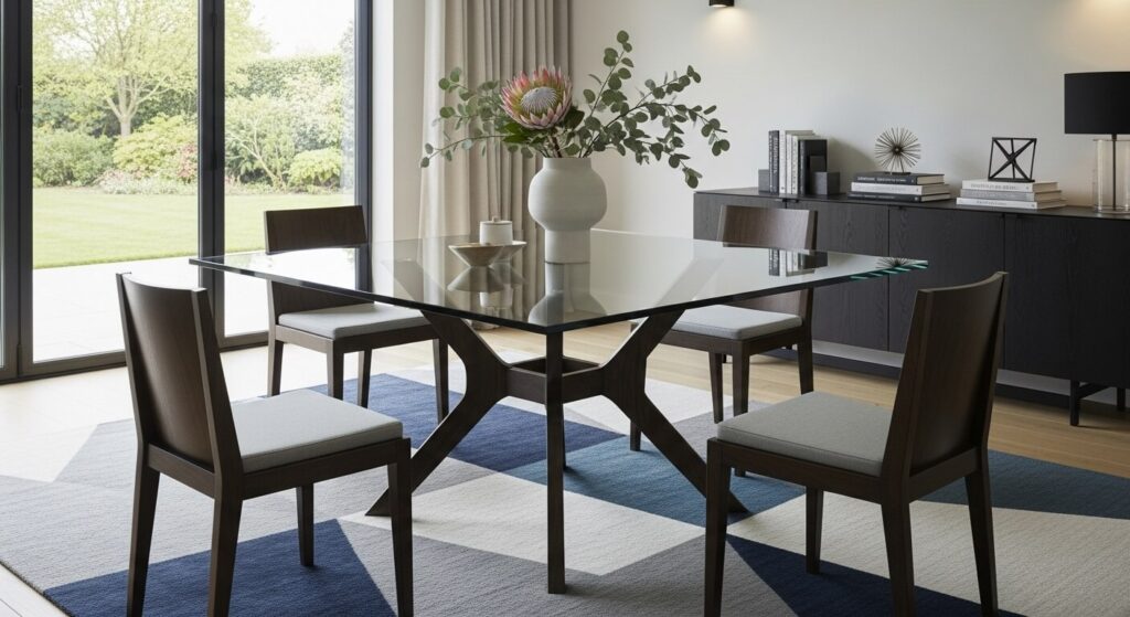 Styling Tips for a Square Glass Table Top