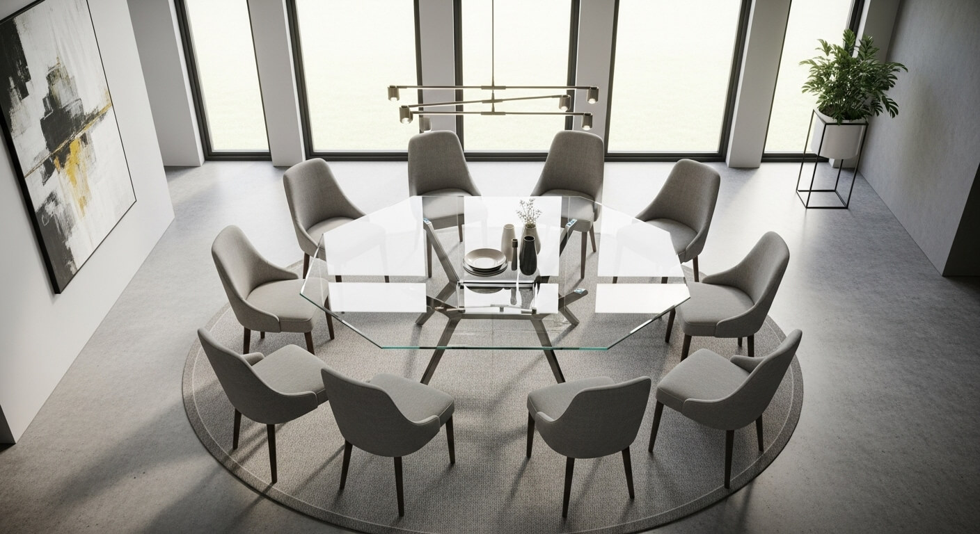 Octagon Glass Table Top: A Stylish Choice for Modern Interiors